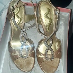 Nina ~gold royal satin~ size  7.5 ~